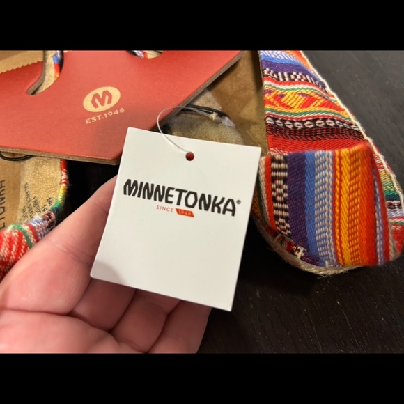 Minnetonka Pam Espadrilles Frisco Stripe Multicolor Womans 10 - Picture 7 of 16